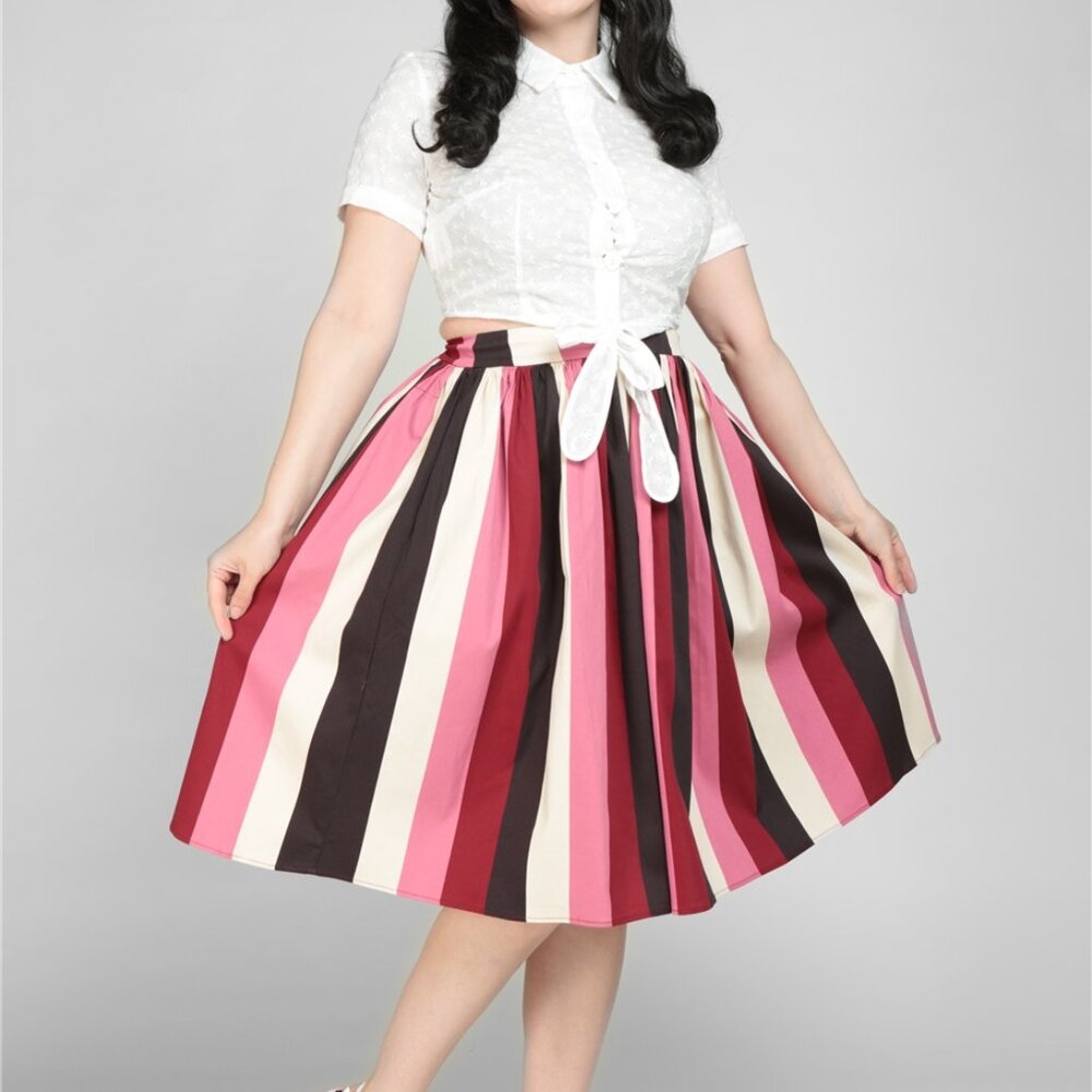 Collectif Jasmine Bubblegum Skirt